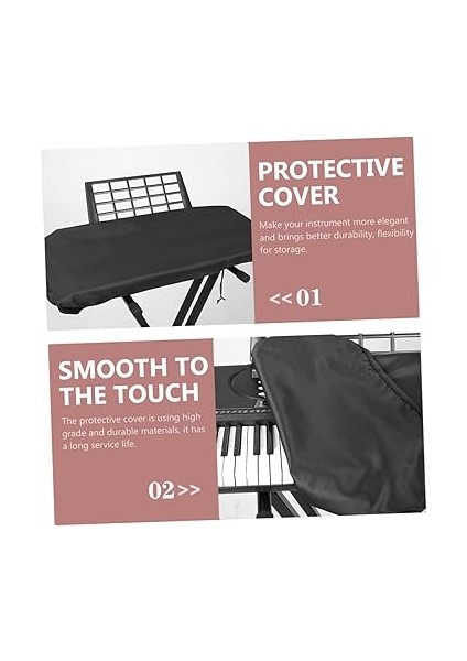 Piyano Klavye Toz Kapağı Elektronik Piyano Koruyucu Kılıf Basit Tasarım 61 Tuş Için Sağlam Malzeme fırsatları