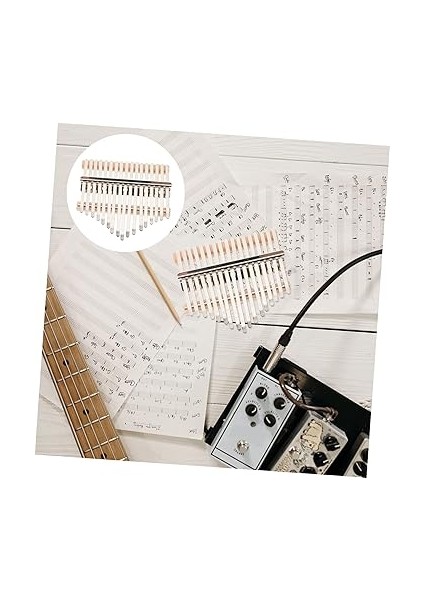 17 Ton Kalimba Seti - Piyano Tuşu Çıkartmaları ve Başparmak Penaları - Piyano Çalanlar Için indirimleri