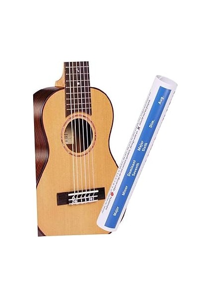 Gitar Eğitim Akoru Gitar Akoru Uygulama Tablosu Perde Tahtası Nota Çıkartmaları indirimleri