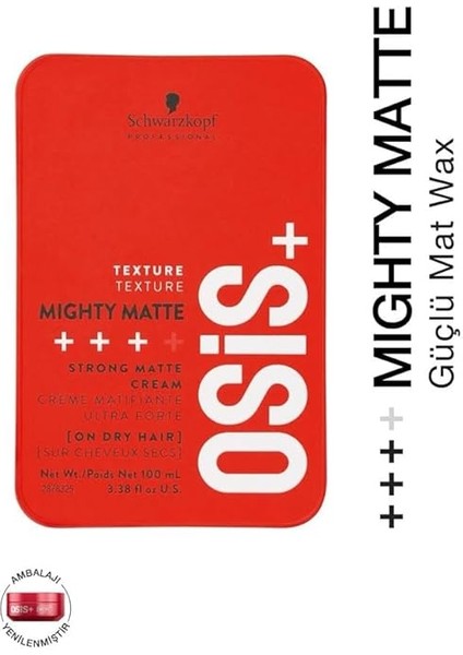 Mighty Matte Güçlü Tutucu Mat Wax 100ML fiyatları