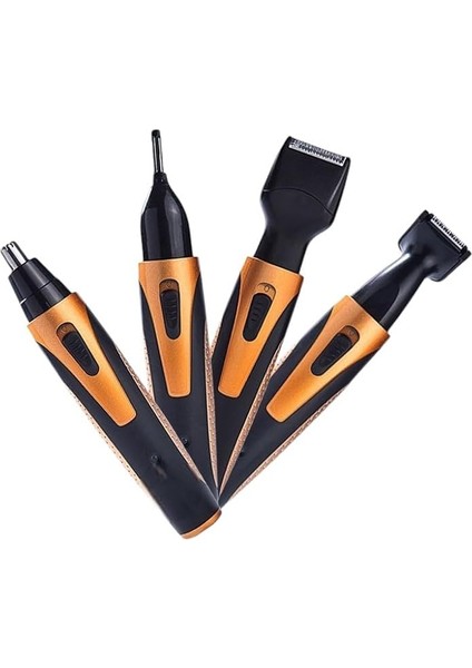 Makinesi 4 In 1 Şarj Edilebilir Erkekler Burun Kulak Saç Düzeltici Elektrikli Sakal Kaş Kesme Tıraş Kişisel Bakım Seti indirimleri