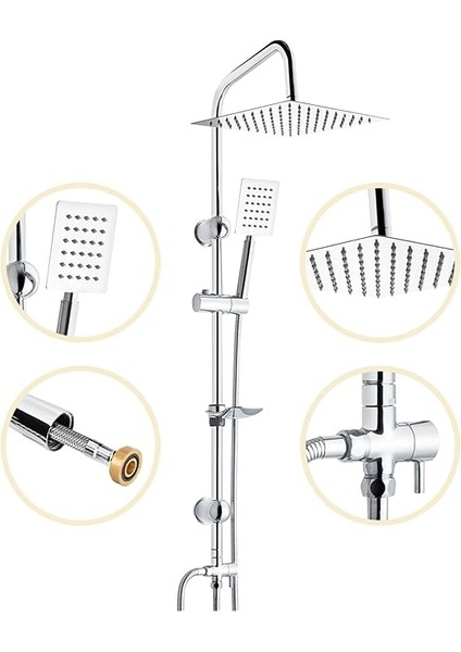 Inoxa Paslanmaz Çelik Yağmur Duş Seti fiyatları