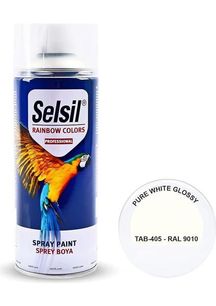 Parlak Beyaz Sprey Boya RAL9010 400ML