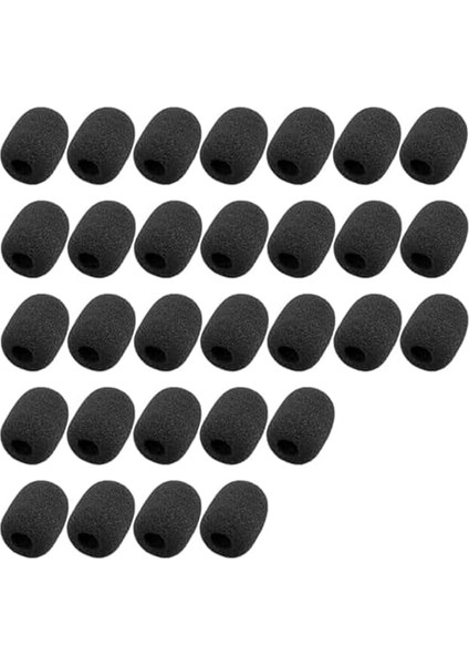 30 Paket Rüzgar Geçirmez Köpük Mikrofon Için Köpük Kapaklar, Mikrofon Için Mini Boyutlu Bandı Mikrofon Için