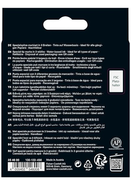 Fosforlu Kalem Seti, 4’lü, Şeffaf Renkler, Su Bazlı Mürekkep, Kesik Uç, 3 Farklı Çizgi Kalınlığı, Yeniden Doldurulabilir indirimleri