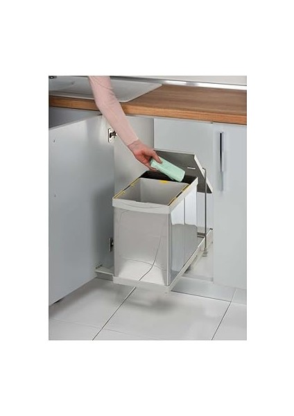 21300 Raylı Çöp Kovası Otomatik 16+1 Lt Paslanmaz Krom fiyatları