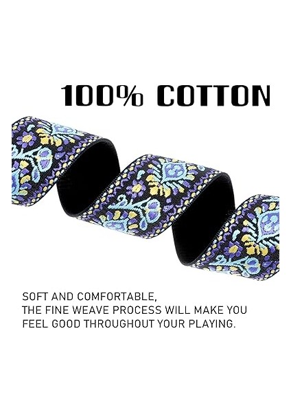 Askılı Jakarlı Çiçek, Hawaii Jakarlı Çiçek Ukelele Omuz Askısı, Ukulele Veya Küçük Boy Gitar Için, Soprano Konser Tenor Bariton Yaylı Aletler Için Ukulele Omuz Askısı, 5 cm Genişliğinde modelleri