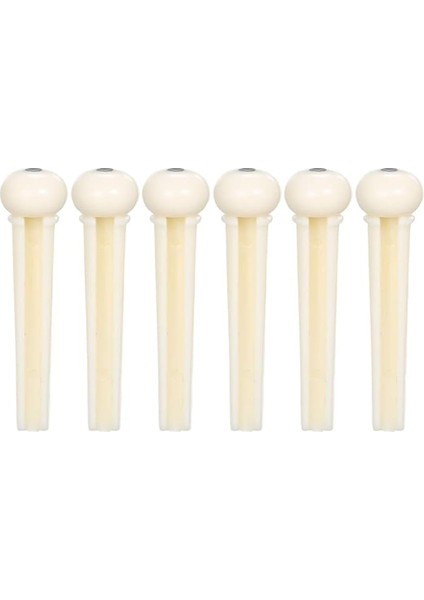 Akustik Gitar Köprü Pimi Köprü Eyeri ve Somun Tel Pimi Beyaz