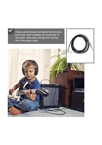 Erkek Erkek Gitar Bağlantı Kablosu Gitar Adaptörü Yüksek Kalkanlı Enstrüman Kabloları modelleri