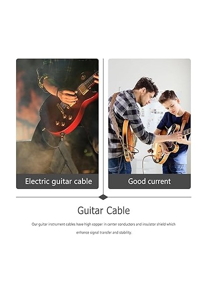 Erkek Erkek Gitar Bağlantı Kablosu Gitar Adaptörü Yüksek Kalkanlı Enstrüman Kabloları fırsatları