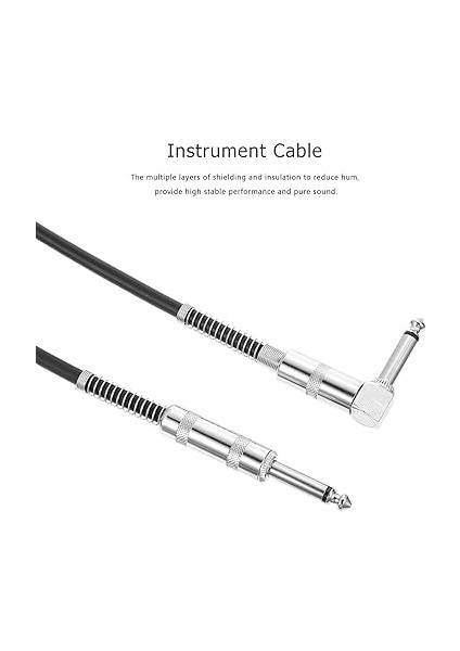 Erkek Erkek Gitar Bağlantı Kablosu Gitar Adaptörü Yüksek Kalkanlı Enstrüman Kabloları indirimleri