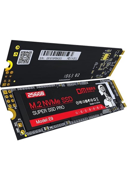 E9 256 GB Pcı-E GEN3X4 M.2 Nvme SSD 1600 Mb/sn Okuma 1300 Mb/sn Yazma