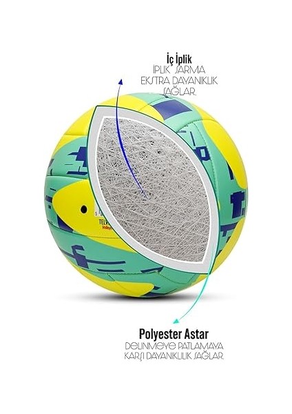 Topu 5 Numrara Yumuşak Dokulu Soft Touch 270 Gr. Telvesse VT-800 Trick Pompa Hediyeli Semi-Pro Iç-Dış Mekan Soft Touch indirimleri