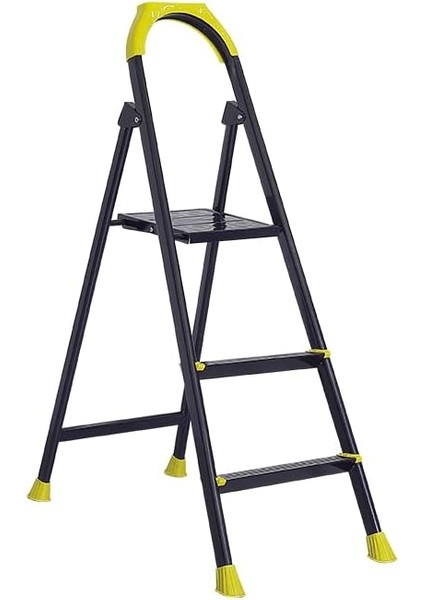 Zigana Hardy Özel Tasarım Hafif Merdiven, Kaymaz,özel Üçgen BASAMAKLAR,125 kg Taşıma Kapasitesi, (2+1)