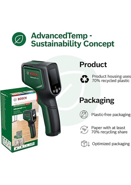 Home & Garden Advancedtemp Sıcaklık Ölçer (-30°c ile +500°C Arasında Ölçüm Aralığı, Isı Köprüsü Tespiti, Kolay Okunan LED Ekran) modelleri