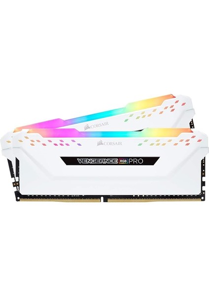 Vengeance Rgb Pro 16GB (2X8GB) 2666MHZ CL16 1.2V Ddr4 Ram, Beyaz (CMW16GX4M2A2666C16W)