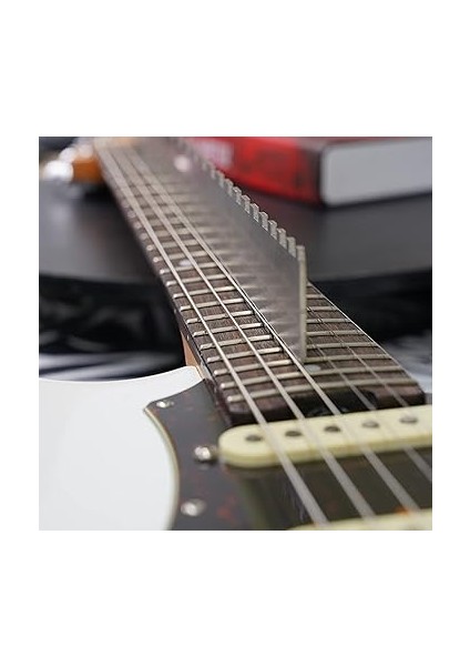 Gitar Boynu Çentikli Cetvel, Düz Kenarlı, Paslanmaz Çelik, 24,75 Çentikli Düz Kenarlı Gitar Yapım Aleti, Gitar Tutma Tahtası Cetveli, Kemer Ölçümü Için Bant Mesafe Cetveli indirimleri