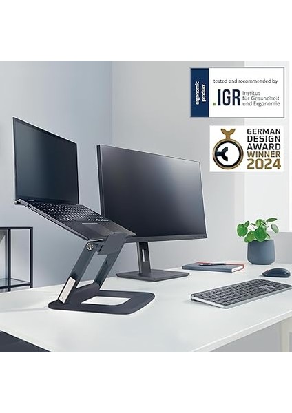 Ergo Ayarlanabilir Çok Açılı Laptop Standı, Koyu Gri fırsatları
