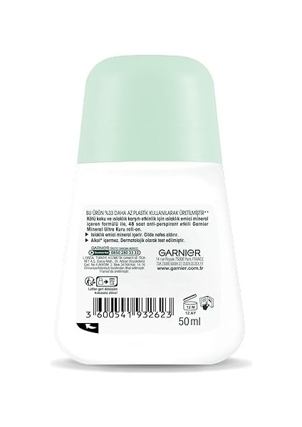 Mineral Ultra Kuru Kadın Roll-On Deodorant 3600541932623 fiyatları