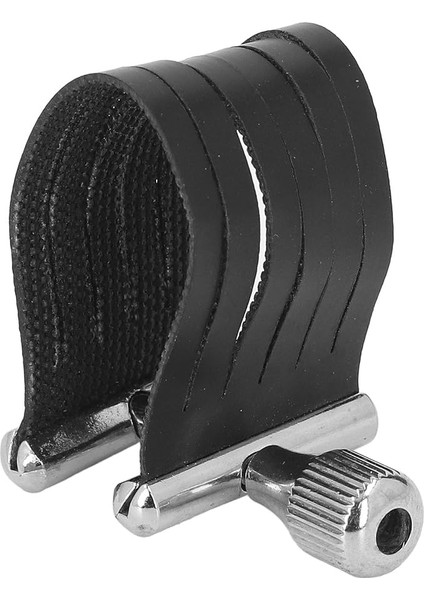 Alto Saksafon Ligatürü Alto Sakslık Ağızlık Ligatürü Saksafon Ağızlık Evrensel Uyum 6 Klip Tasarım Pu Malzeme Caz Çağdaş Için Ayarlanabilir Vidalı Pu Malzeme