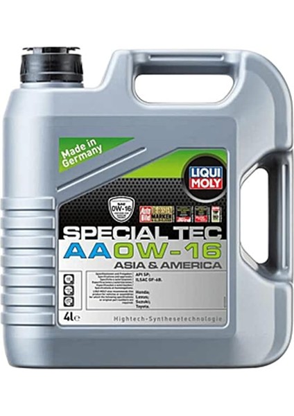 Moly Special Tec Aa 0W-16 4 L Otomotiv Bakım Ürünü