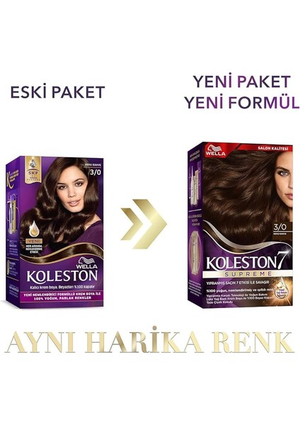 Kit 3-0 Koyu Kahve Saç Boyası modelleri