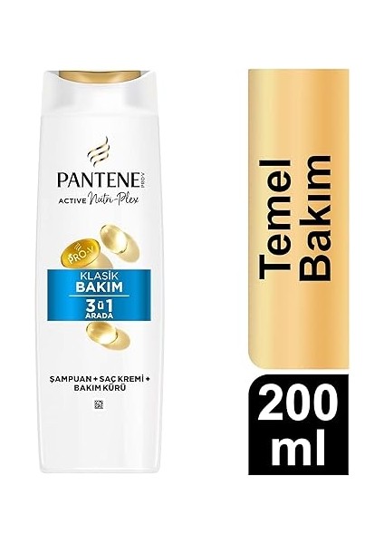 Temel Bakım 3'ü 1 Arada Şampuan 200 ml fiyatları