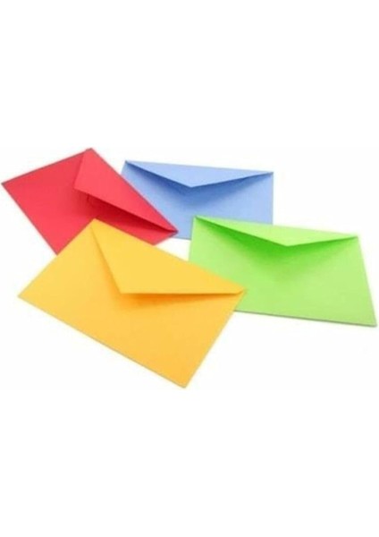 50 Adet, Renkli Zarf, 13X18 Cm, Mektup Zarfı, Renkli Zarflar, Karışık Renklerde, Büyük Boy fırsatları