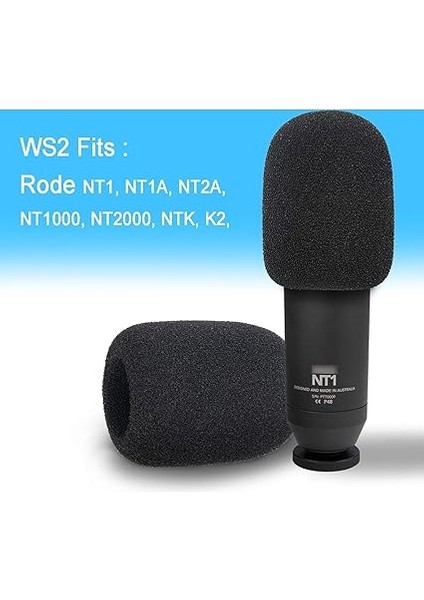Rode Nt1-A Mikrofon Pop Filtresi - Rode Nt1-A, Nt2-A, Ntk, K2 Podcaster Için Mikrofon Köpük Ön Cam Kapağı fiyatları