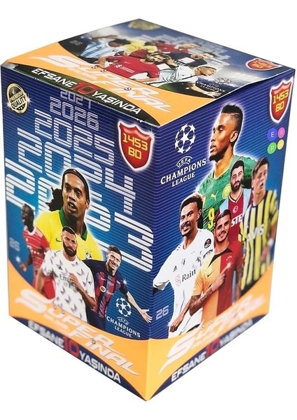 Süper Final Oyun Kartı 10. Yıl Güncel Transferler Futbol Oyun Kartları 200 Paket 400 Adet 2023-2017