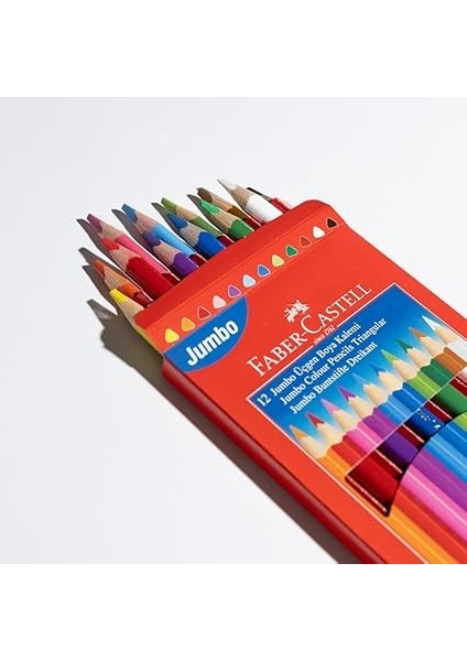 Jumbo Boya Kalemi, 12 Renk, Kalın Gövde ve Uç, Kırılmaya Dirençli Özel Yapıştırma Sistemi, Kolay Açılır, Çocuklar Için Güvenli modelleri