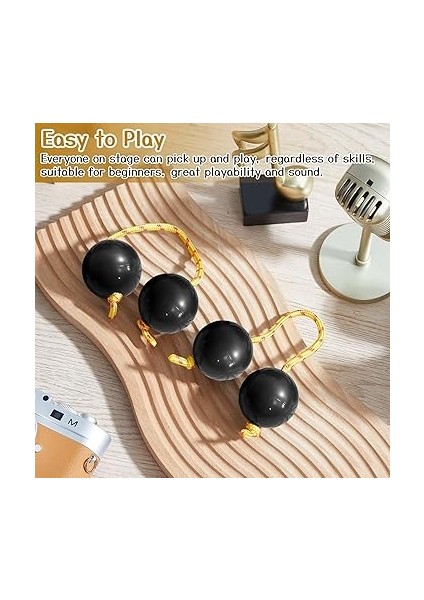 2 Çift Kashaka Aslatua Shaker, Aslatua Enstrümanı Ritmik Top, El Perküsyonu, Afrika, Geleneksel Müzik Enstrümanları, Çocuklar, Yetişkinler, Düğün, Partiler, Müzik Dersleri Için fırsatları