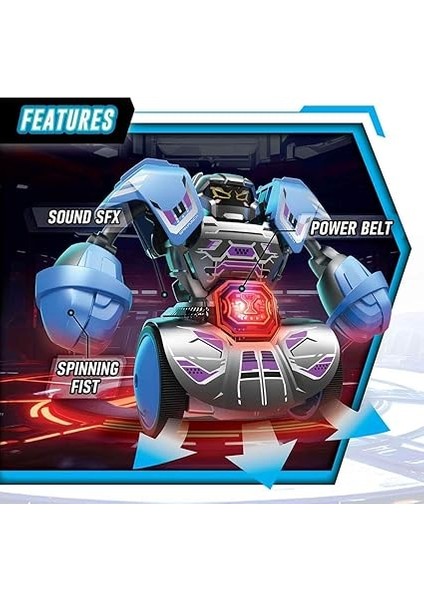 Sesli ve Işıklı Uzaktan Kumandalı Robo Kombat Tornado 2’li Paket - Siyah ve Gri Robot fırsatları