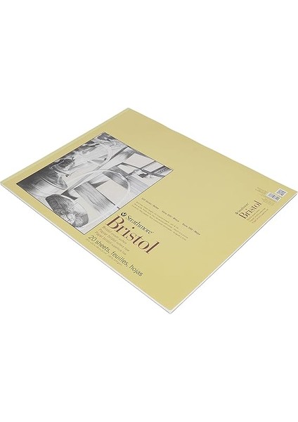 300 Serisi Bristol Pürüzsüz Ped, 19"X24" Bant Ciltli, 20 Yaprak fırsatları