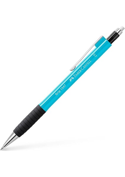 Grip 1345/47 Versatil Kalem, 0.7 Mm, Pastel Mavi, Ergonomik Tutuş, Yaylı Uç, Uzun Silgi, Modern Tasarım, Tekli Paket