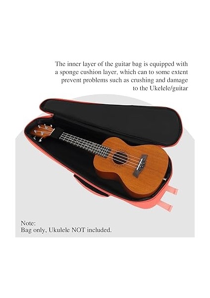 Inç Ukulele Ukulele Uke Çanta Sırt Çantası Kılıf Basit Stil Dayanıklı Pamuk Ukulele Küçük Gitar Için Ayarlanabilir Omuz Askısı ile Kalınlaşmak Dolgu Doomun indirimleri