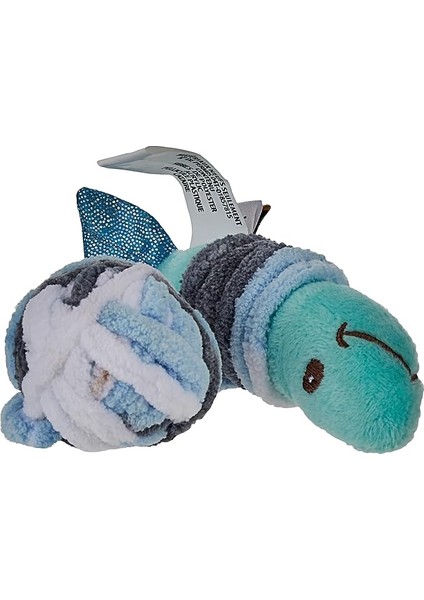 Knotty Habit Iplik Balık Peluş Kedi Oyuncağı Renkli