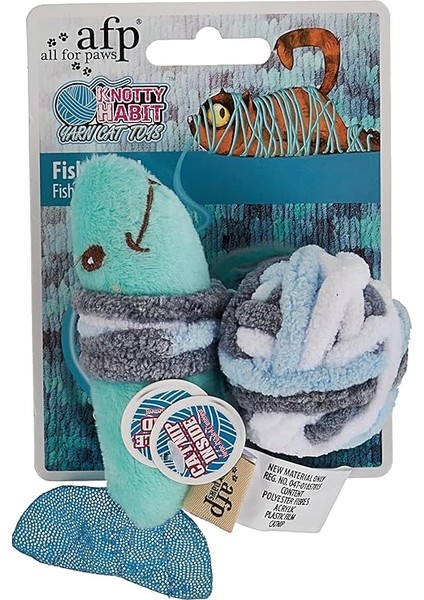 Knotty Habit Iplik Balık Peluş Kedi Oyuncağı Renkli fiyatları