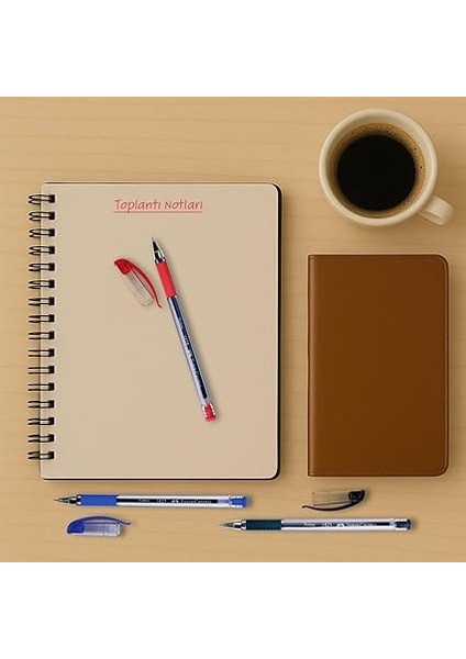 Iğne Uç Tükenmez Kalem Seti, 10’lu, Kırmızı, 0.7 Mm, Rahat Yazım, Ergonomik Tutuş indirimleri