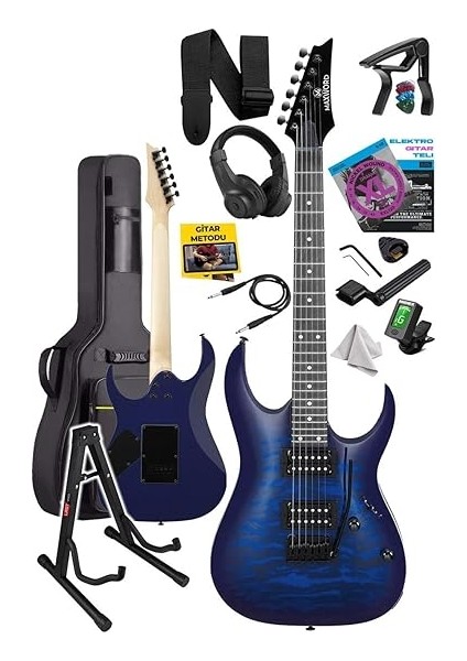 Grade-St Blue Rosewood Klavye Hh Yüksek Kaliteli Elektro Gitar fiyatları