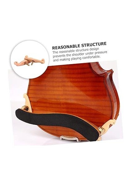 2 Adet Keman Omuzlukları Destek Köpüğü Keman Parçaları Müzik Aletleri Çalma Omuz Sıkıştırma Manşonu Keman Aksesuarı Keman Ekran Desteği Tam Boy Keman Açık Kahverengi Karın Kası fırsatları
