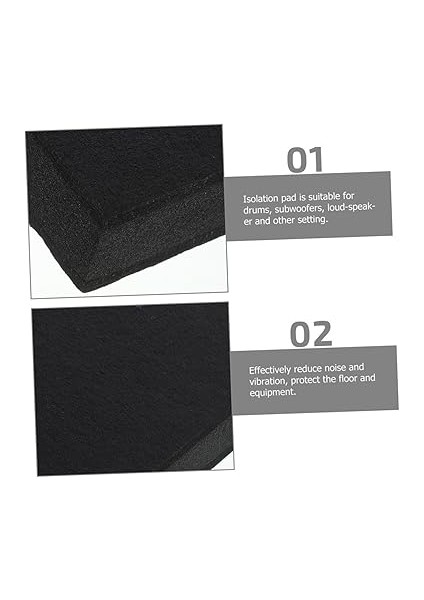 Davul Kitleri Bas Hoparlörler Için Gürültü Azaltma Izolasyon Pedi Ses Yalıtım Pedi Ev Stüdyosu Için Sağlam Köpük Subwoofer Izolasyon Platformu modelleri