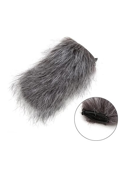 Mikrofon, Rüzgar Koruması, Evrensel Suni Kürk, Ön Cam Örtüsü, Kamera ve Telefon Için Kürklü Mikrofon, Rüzgar Torbası, Dış Mekanlar Için Uygundur, Siyah fırsatları