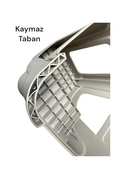 Iki Basamaklı Kaymaz Büyük Boy Tabure - 120 kg Taşıma Kapasiteli - Basamaklı Tabure - Sert Plastik (Beyaz) modelleri