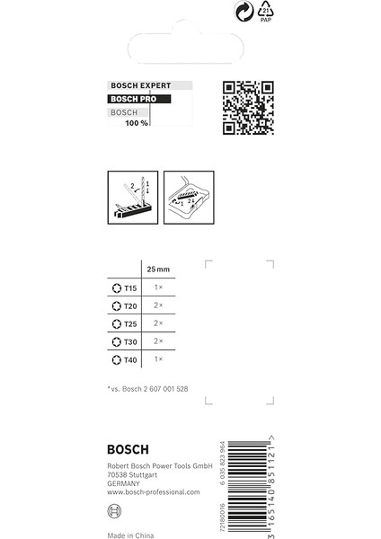 Professional Accessories 8 Parçalı Tornavida Ucu Seti Torx (Impact Control, T Bit - Uzunluk 25 Mm, Pick And Click, Darbeli Matkap Aksesuarı) indirimleri