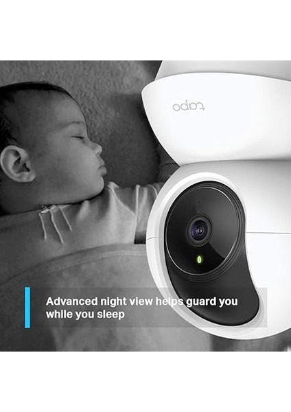 Tp-Link C200, 1080P Full Hd, Hareket Tespit ve Takibi, 360°, 9m Gece Görüşü, Çift Yönlü Sesli Iletişim, Sesli Alarm, Bulut/yerel Depolama, Bebek Ağlaması Tespiti, Iç Mekan Wi-Fi Güvenlik Kamerası fırsatları