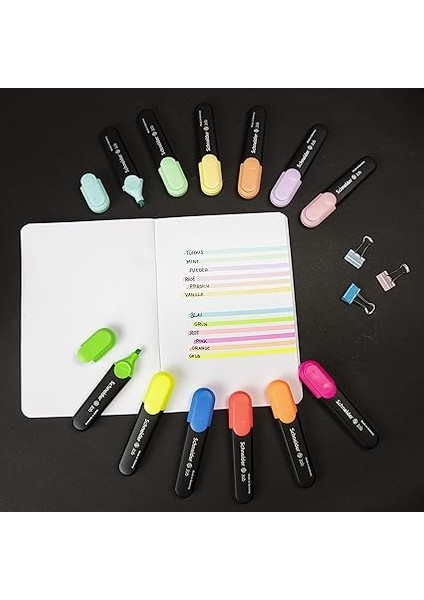 Job 150 Pastel Fosforlu Kalem (Turkuaz, Nane, Leylak, Pembe, Şeftali, Vanilya) 6'lı Kutu indirimleri