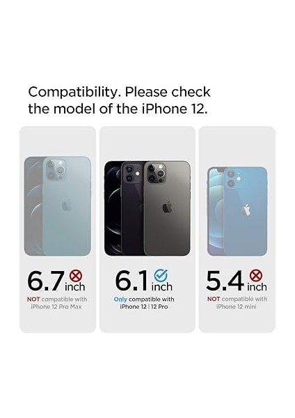 iPhone 12 / 12 Pro ile Uyumlu Kılıf Rugged Armor Matte Black - ACS01700 fiyatları