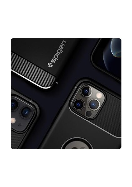 iPhone 12 / 12 Pro ile Uyumlu Kılıf Rugged Armor Matte Black - ACS01700 indirimleri