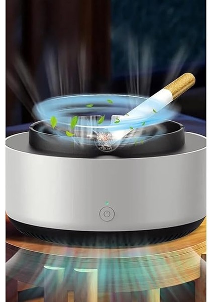 Kül Tablası Dumansız ve Kokuyu Hapseden Akıllı Kül Tablası, Akıllı Kokusuz Küllük, Duman Çekici Sigara Küllüğü Araç ve Kapalı Kullanımına Uygun modelleri